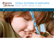 Tablet Screenshot of europajezykow.pl